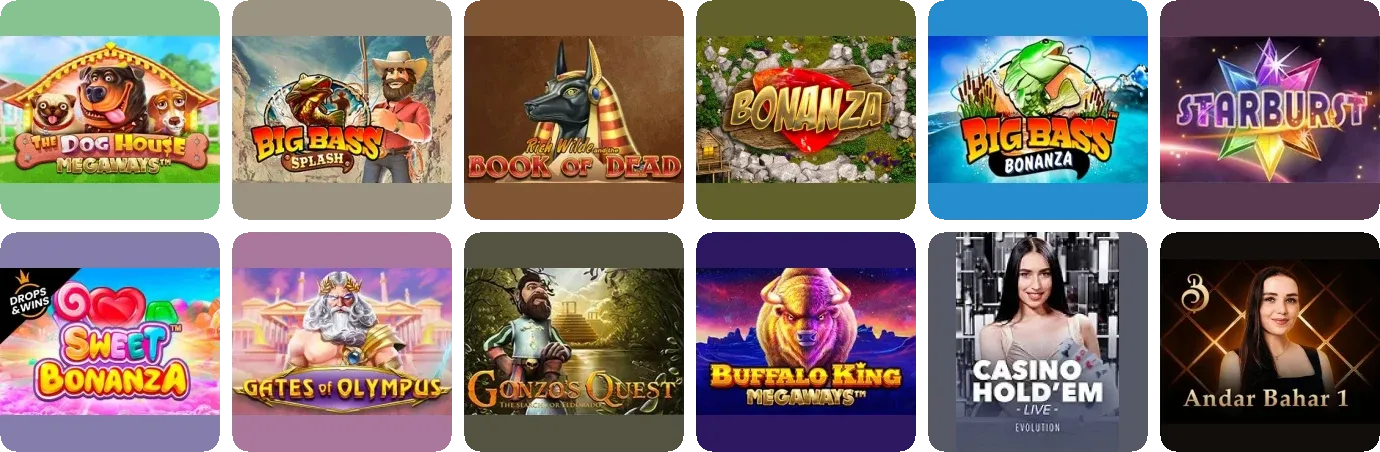 SpinTime Casino games